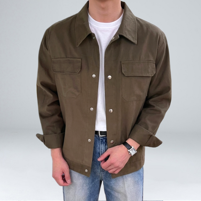 이황에프엔씨 남성용 스냅 버튼 트러커 자켓 5003-1