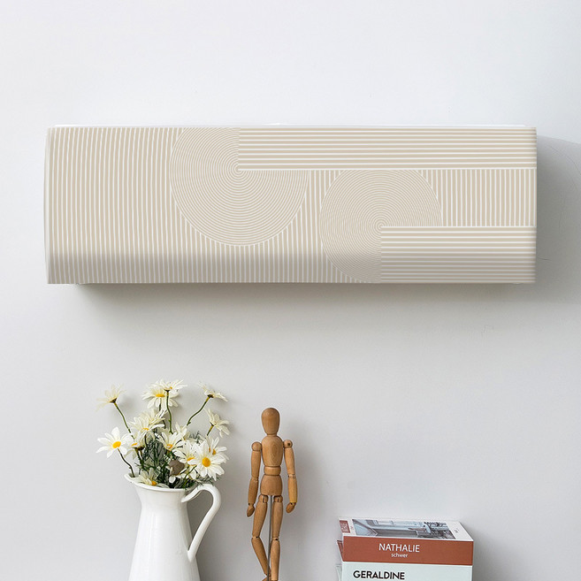 엑스터 클래식 벽걸이 인테리어 먼지방지 에어컨 보호커버, 패턴C