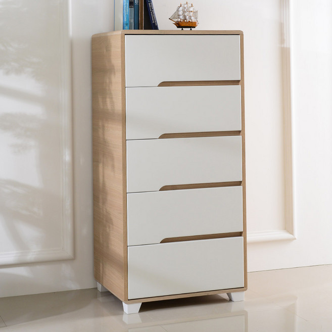 장인가구 하임 5단 서랍장, 화이트