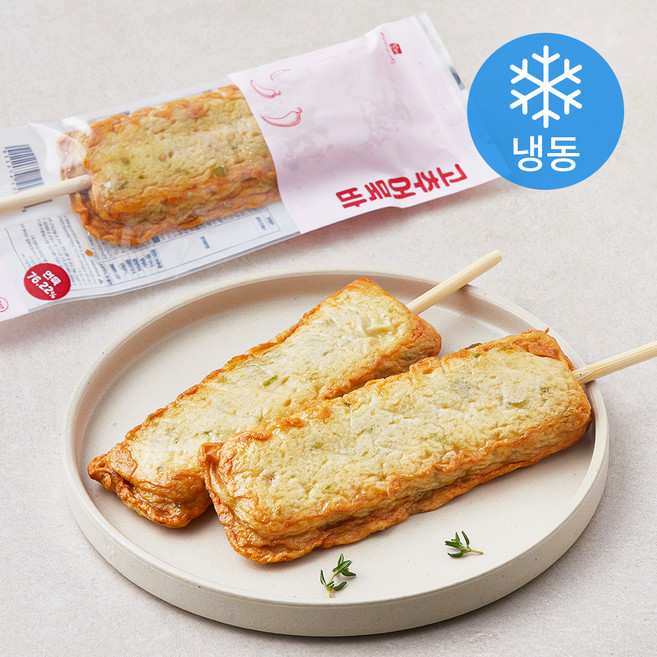 영자어묵 밀가루 0% 고추어묵바 (냉동), 80g, 4개