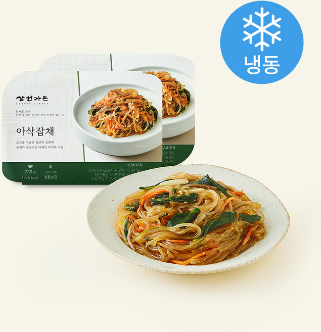 캐비아 삼원가든 아삭잡채 (냉동), 230g, 2개