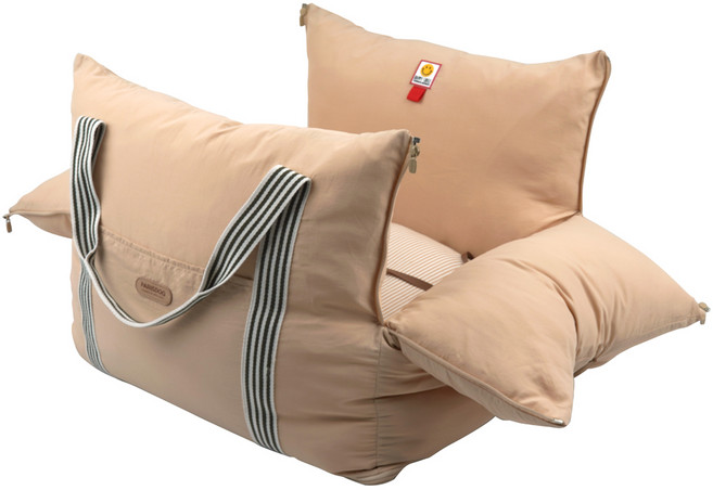 패리스독 반려동물 스마일 카시트 표준형, 베이지, 1개