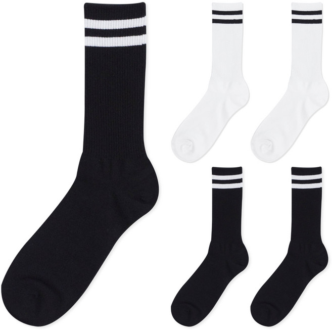 시너싹스 여성용 링글 크루삭스 양말 5켤레 세트