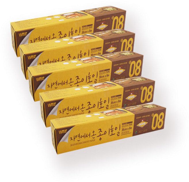 월리스 자연에서 온 종이 호일 골든, 8m, 5개