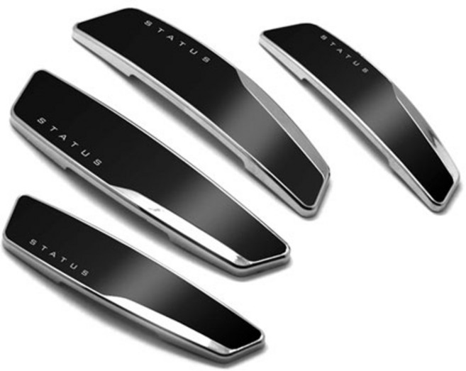 스타일리쉬위즈 스타투스 도어가드 앞도어2p+뒷도어2p세트, 블랙, 1세트