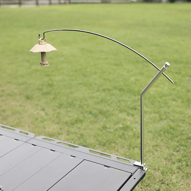 살반 캠핑 테이블 라운드 랜턴 걸이, 실버, 1개