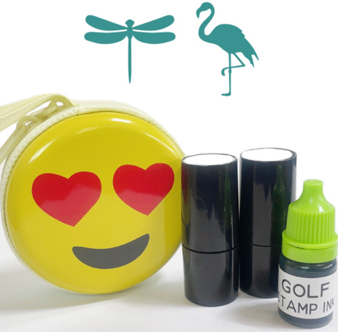 애플 골프공 스탬프 세트, GREEN C, 1세트