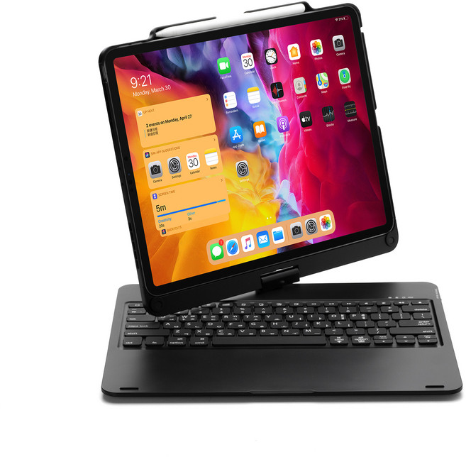 시즌템 아이패드전용 블루투스 한글 키보드 케이스, 블랙