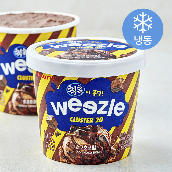 롯데웰푸드 위즐 초코초코밤 아이스크림 (냉동), 1개, 1개입, 660ml