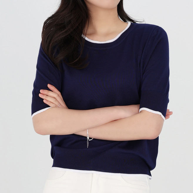 Moirbella 女款 Marine 短袖針織衫 T24SS2-A0043