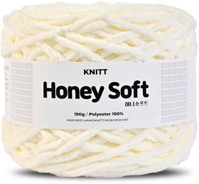니뜨 허니 소프트 뜨개실 190g, 16 아이보리, 1개