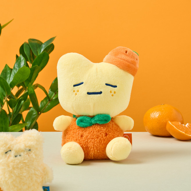 버터 제주도 버터군 감귤 소형인형, 오렌지 + 옐로우, 1개, 16cm