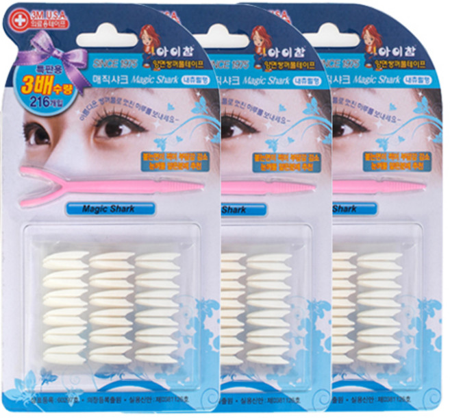 아이참 매직샤크216 양면 쌍꺼풀 테이프세트, 혼합색상, 3세트