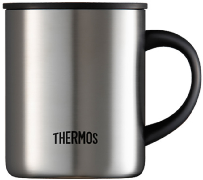 써모스 보온보냉 반전 머그컵 350ml, 스테인리스, 1개