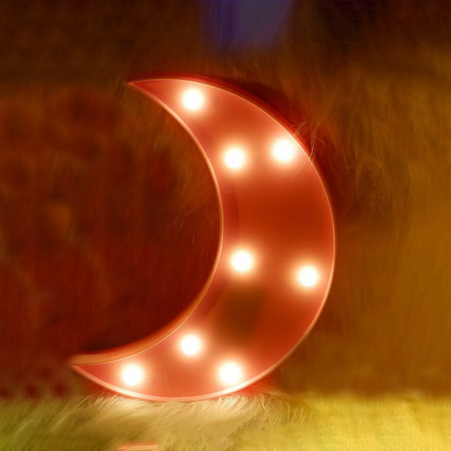 모스틱 마퀴라이트 인테리어 LED 무드등 한강 조명 달, 핑크