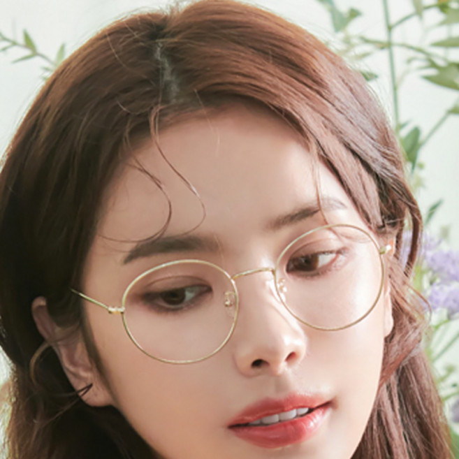 멜라크메 타원형 메탈 안경테