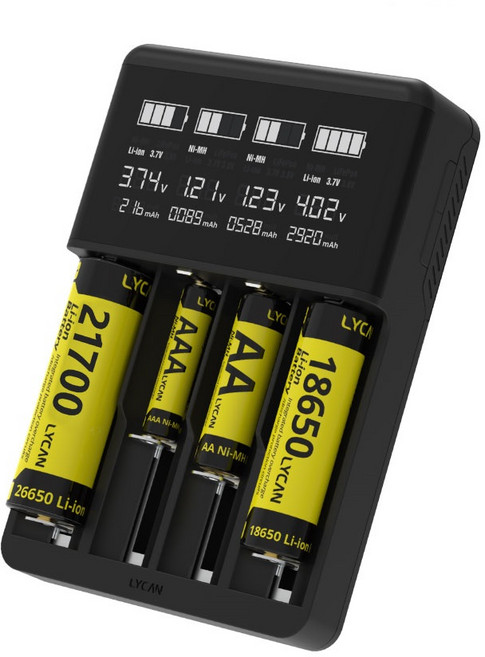 라이칸 리튬이온 배터리 충전기 L4플러스, 1개