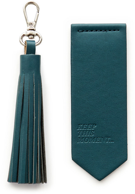 다이어리 꾸미기 태슬 북마크 세트, 다크그린, 1개