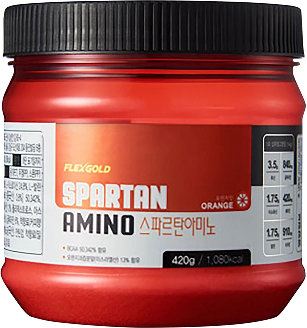스포맥스 스파르탄아미노 오렌지맛 파우더, 1개, 420g - 쿠팡