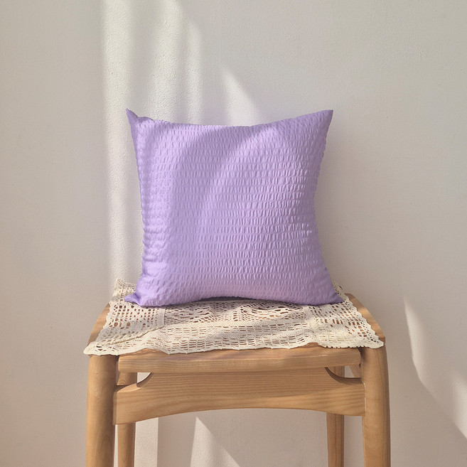 I'm Living 自然風泡泡紗可水洗抱枕套 2入