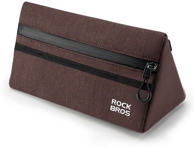 락브로스 자전거 핸들바 가방 W011, 브라운, 1개