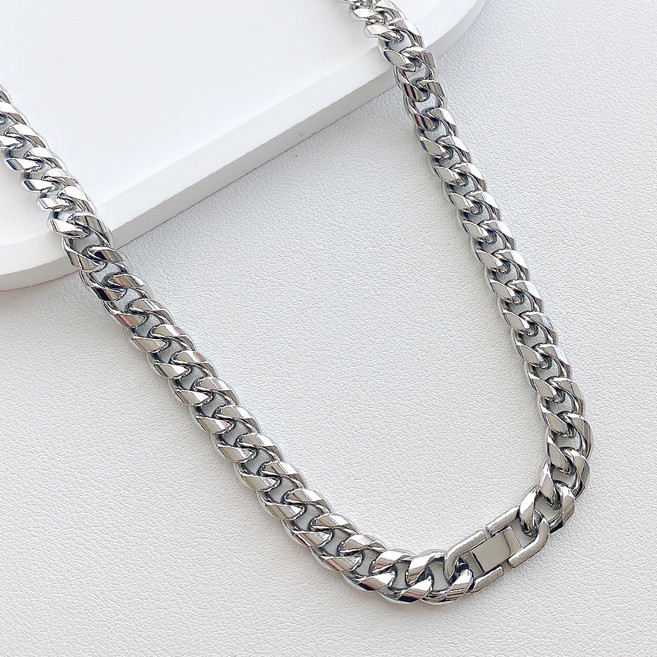 젤루나 써지컬스틸 체인 패션 목걸이 11mm M-90