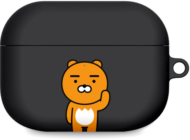 카카오프렌즈 에어팟 프로2/프로 베이직 하드 케이스, 라이언 차콜, 1개