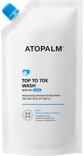 아토팜 탑투토 워시 리필형, 400ml, 1개