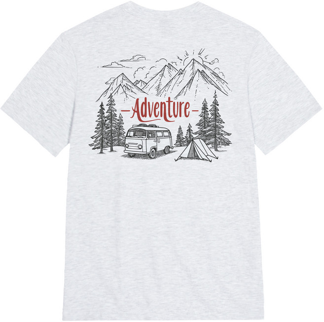 옥스타 어드벤처 캠핑카 통기성 반팔티