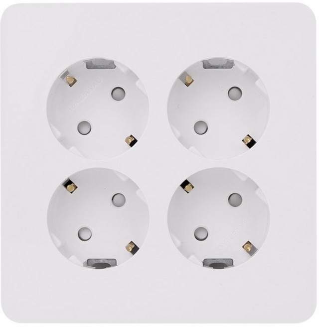 제일전기 디아트 매입콘센트 4구 2개용, 1개