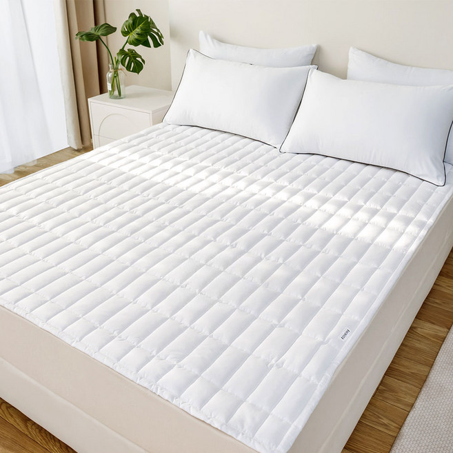 소하임 시그니처 60수 고밀도 순면 매트리스 패드, 블랑화이트