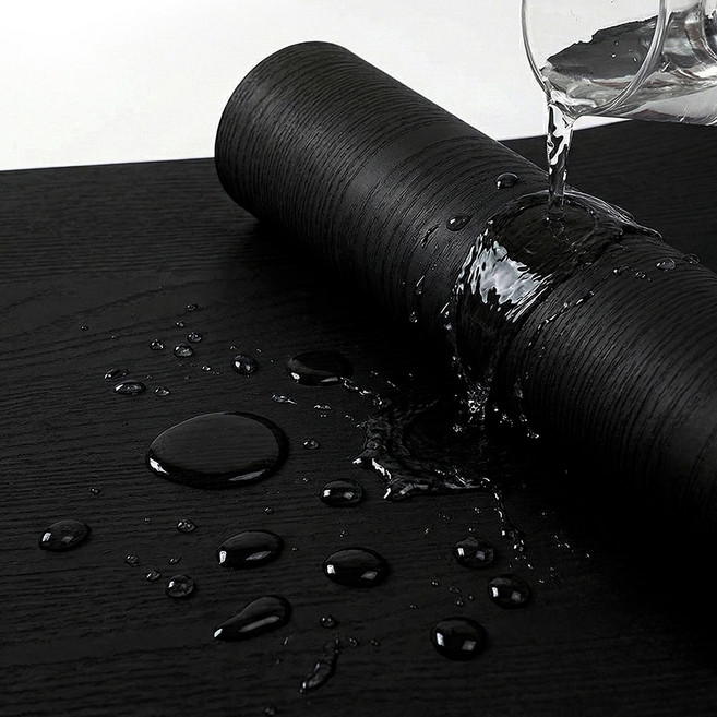 시트나라 페인티드우드 무늬목 시트지, 블랙