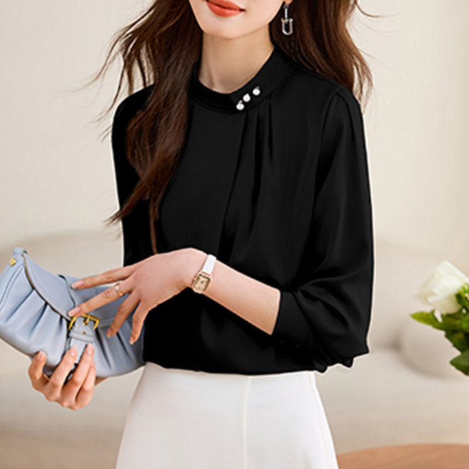 포플러앤씨 여성용 모란포트 블라우스 P26SPBL010527