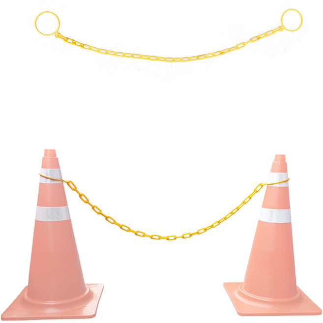 칼라콘 체인걸이대 노란색, 2개