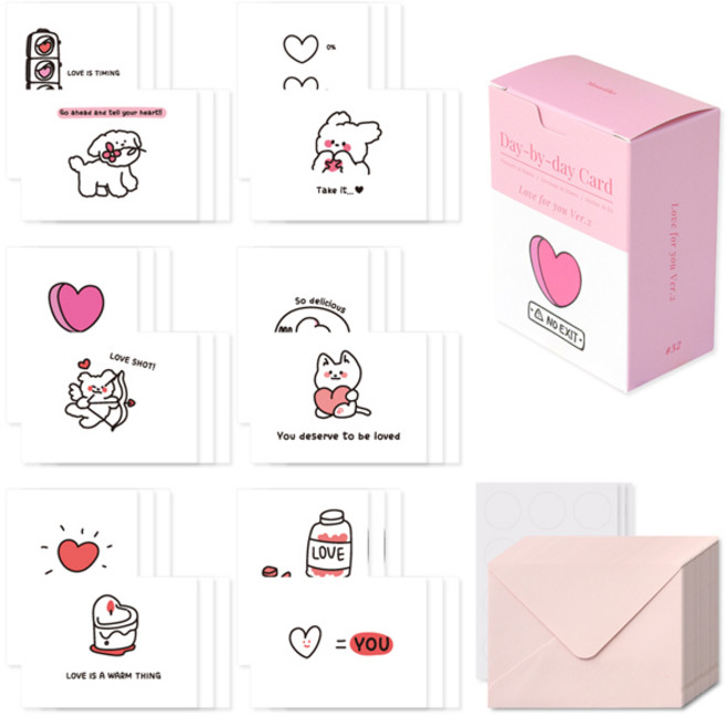 Monolike Day by Day 卡片組, Love for you Ver.2, 1盒