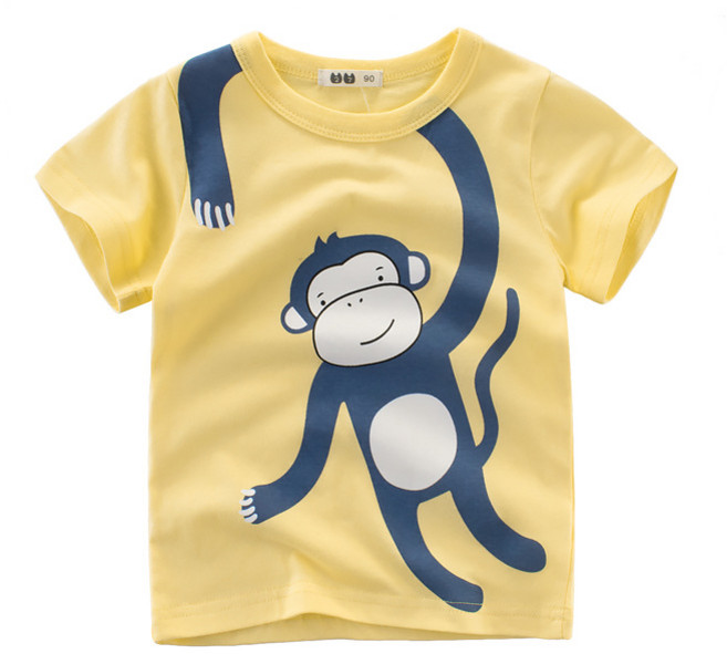 BEBENIZ 男童長條動物短袖T恤