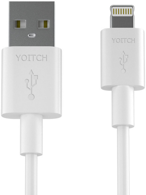 요이치 아이폰 8핀 케이블 2세대, 화이트, 150cm, 1개