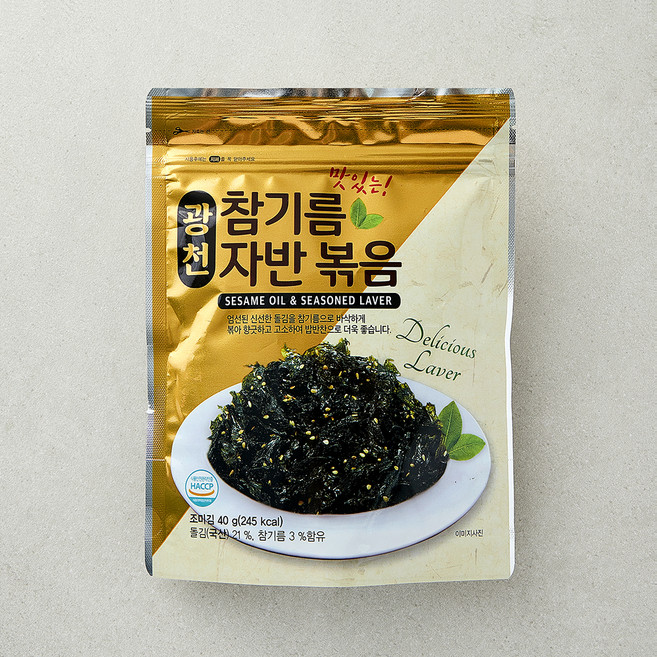 광천 맛있는 참기름 자반볶음, 1개, 40g