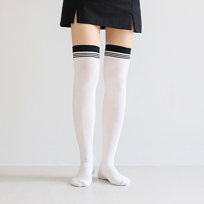 코지라벨 여성용 다리가 예뻐보이는 라인 오버니삭스