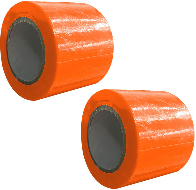 월드크린 고접착 강력 면테이프 오렌지 50mm x 10m, 2개