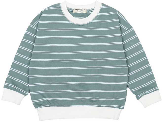 레인보우키즈 아동용 세인트 스트라이프 맨투맨