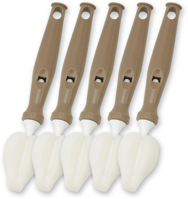 베이비베어 국내 제조 젖꼭지솔, 5개, 브라운