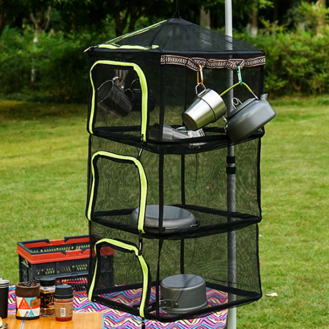 KEEP CAMPING 露營餐具晾乾網, 綠色, 1個