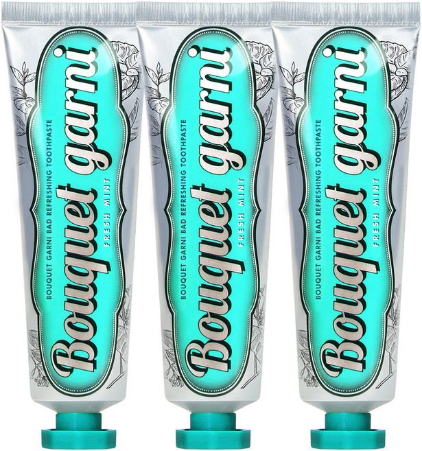 부케가르니 구취 케어 프레쉬민트향 치약, 100g, 3개