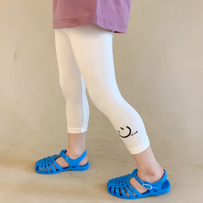 woojooi 兒童彈性莫代爾涼感內搭褲