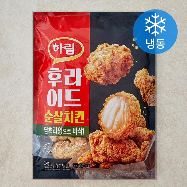 하림 후라이드 순살치킨 (냉동), 380g, 1개