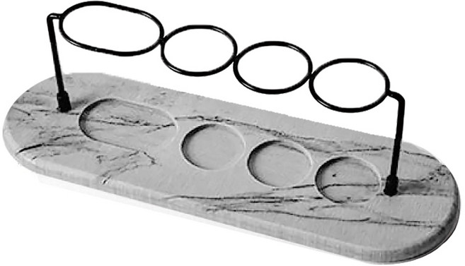 hillo 이지 규조토 칫솔꽂이 거치대, 그레이, 1개