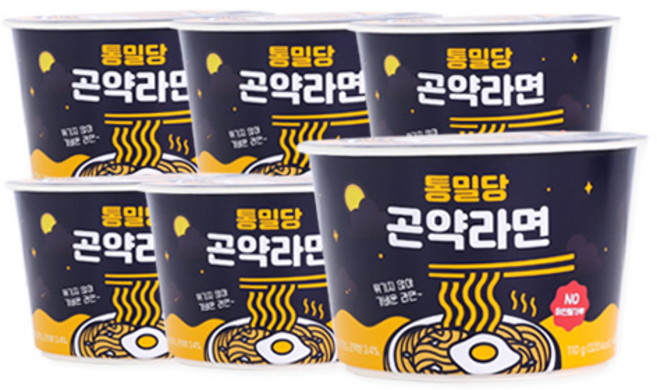 통밀당 곤약 라면 110g, 6개