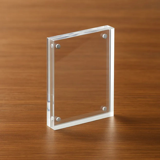 겜사 납골당 아크릴 자석 미니 액자, 1개, 투명