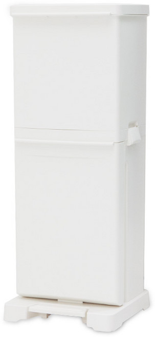 easy story 2層資源回收垃圾桶, 白色